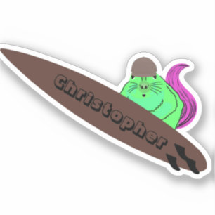 Adesivo Esquilo Malvado #816 Surfe