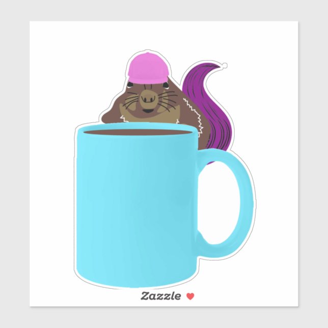 Adesivo Esquilo malvado #853 (Folha)