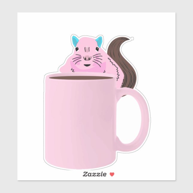 Adesivo Esquilo malvado #863 (Folha)