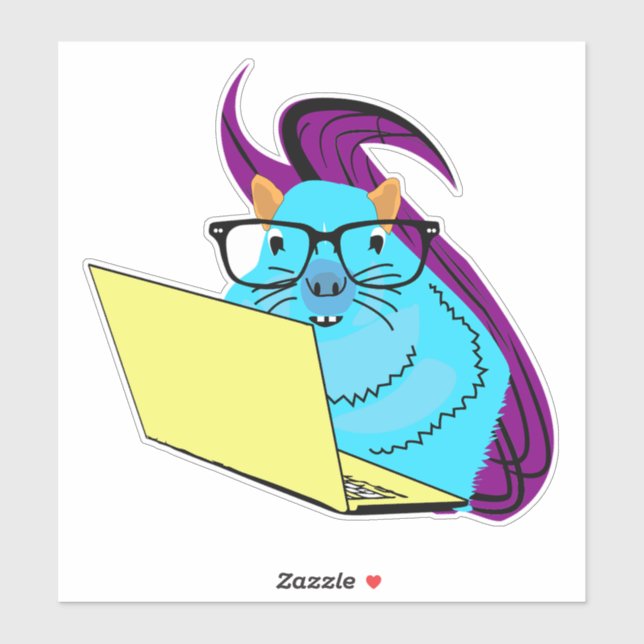 Adesivo Esquilo malvado nº 120 (Folha)