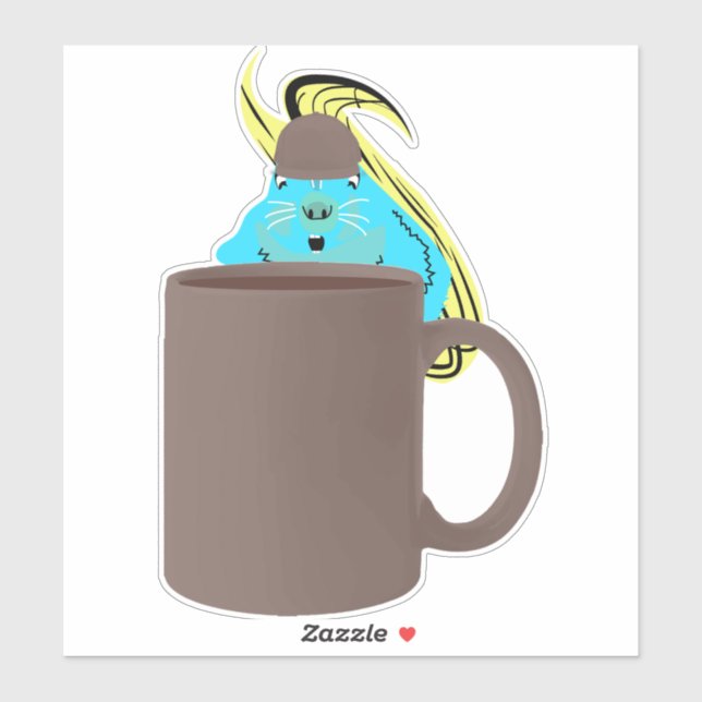 Adesivo Esquilo malvado nº 467 (Folha)