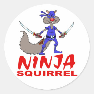 Adesivo Esquilo Ninja