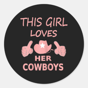 Adesivo Essa Menina Ama Seu Cowboy Cute Dallas