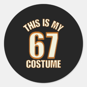 Adesivo Esse É o Meu Traje de Halloween 67 Meme Preguiçoso