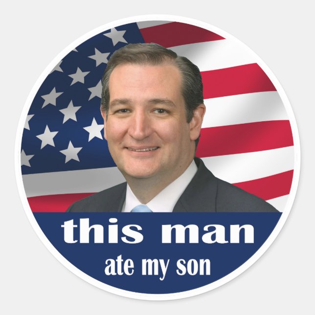 Adesivo esse homem comeu meu filho (Frente)