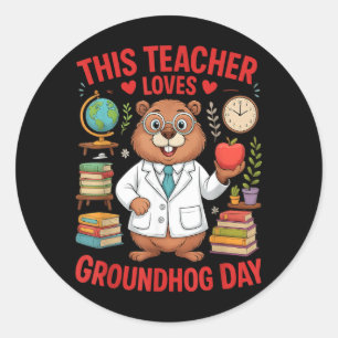 Adesivo Esse Professor Ama O Dia Da Marmota Professor Engr