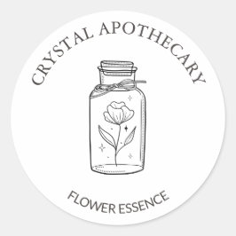 Adesivo Essência de Flor Apotécária Simples