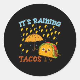 Adesivo Está Chovendo Tacos Cinco De Mayo Engraçado Rapaz