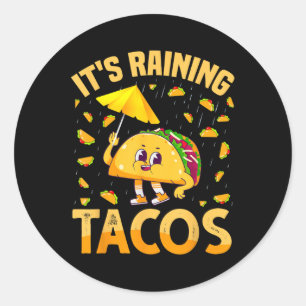Adesivo Está Chovendo Tacos Cinco De Mayo Tacos É Chuva