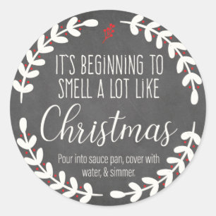 Adesivo Está começando a cheirar como o Vinheta de Natal 2
