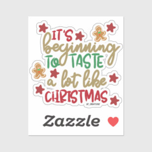 Adesivo Está começando a provar muito como o Natal