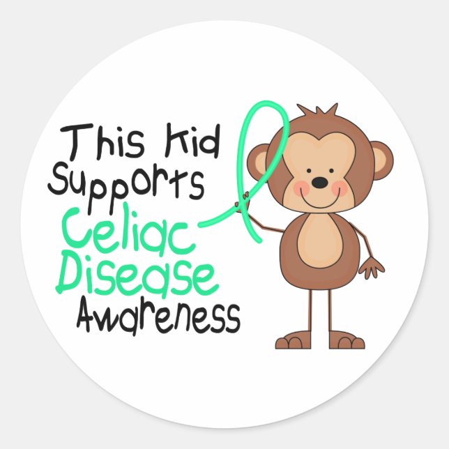 Adesivo Esta Criança Apoia A Sensibilização Para A Doença  (Frente)