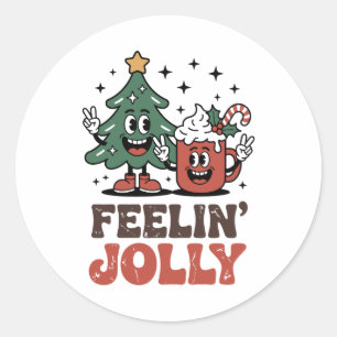 Adesivo Esta É A Época De Natal Árvore Santa Café