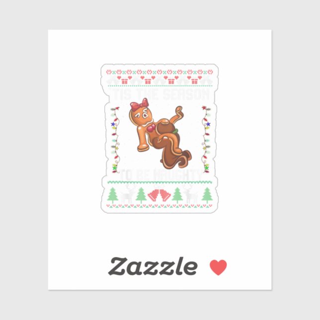 Adesivo Esta É A Época Para Ser Um Natal Malvado (Folha)