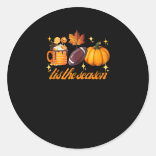 Adesivo Esta É A Época Pumpkin Leaf Latte Fall Graças