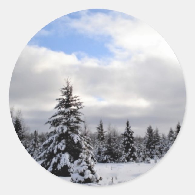 Adesivo Esta é a estação. . . Feriado de inverno (Frente)