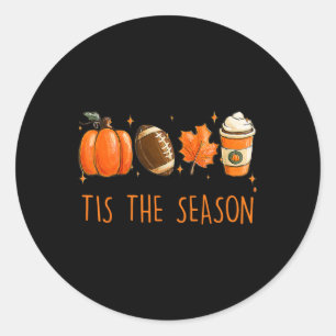 Adesivo Esta é a estação outono café de abóbora