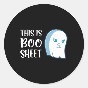 Adesivo Esta É A Folha De Boo Diversão Ditos De Halloween
