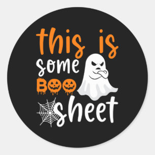 Adesivo Esta É A Folha De Boo Ghost Retro Halloween Costum