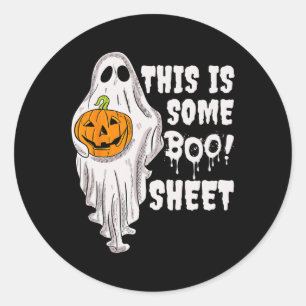 Adesivo Esta É A Folha De Boo Ghost Retro Halloween Costum