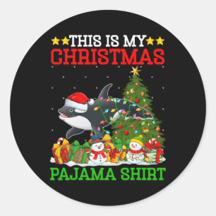 Adesivo Esta É A Minha Árvore De Natal Pajamas Orca Lighti