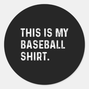 Adesivo Esta É A Minha Camisa De Beisebol - O Prendedor Pr