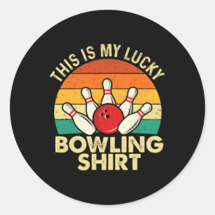 Adesivo Esta É A Minha Camisa De Boliche Sortuda - Boliche