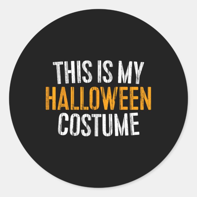 Adesivo Esta É A Minha Costume De Halloween (Frente)