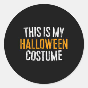 Adesivo Esta É A Minha Costume De Halloween