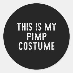 Adesivo Esta É A Minha Costume De Halloween Simples Engraç