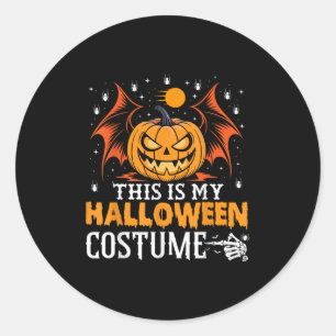 Adesivo Esta É A Minha Encostume Engraçada De Halloween