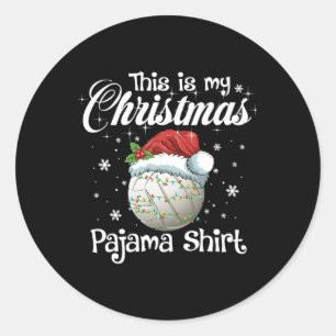 Adesivo Esta É A Minha Família De Voleibol Do Pajama De Na