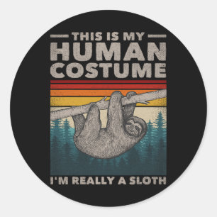 Adesivo Esta é a minha fantasia humana. Eu sou mesmo uma f