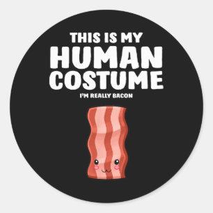 Adesivo Esta é a minha fantasia humana. Sou mesmo um Con.