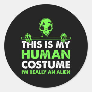 Adesivo Esta é a minha fantasia humana. Sou mesmo uma dive