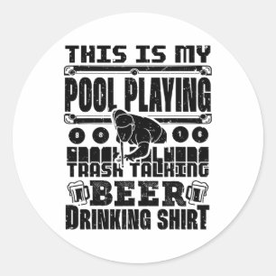 Adesivo Esta É A Minha Piscina Jogando Lixo Falando Beer B