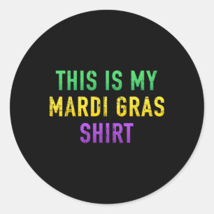 Adesivo Esta É A Minha Roupa De Roupa Mardi Gras Para Nova