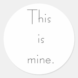 Adesivo Esta é minha.