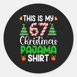 Adesivo Esta é Minha 67 Roupas de Natal Engraçadas Seis Se