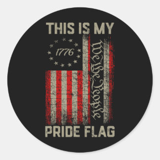 Adesivo Esta É Minha Bandeira Do Orgulho EUA Americana 4 D