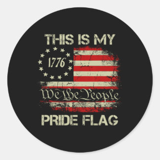 Adesivo Esta É Minha Bandeira do Orgulho EUA Americana 4 d