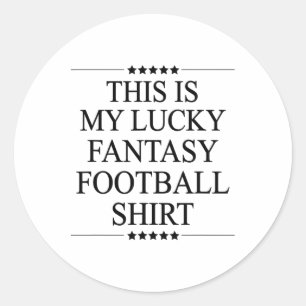 Adesivo Esta É Minha Camisa Da Sorte De Futebol Fantasia P