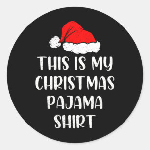 Adesivo Esta É Minha Camisa De Natal Diversão Pjs De Natal