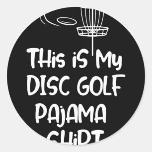 Adesivo Esta é Minha Camisa de Pajama de Golfe de Disco, G