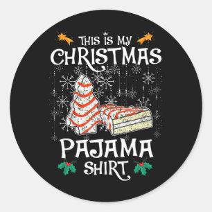 Adesivo esta é minha camisa de pijama de natal engraçada