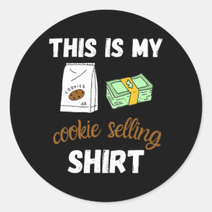 Adesivo Esta é minha camisa de venda de biscoito para um e