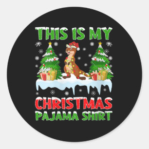 Adesivo Esta É Minha Pajama De Natal