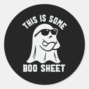 Adesivo Esta É Uma Folha De Boas Folhas Ghost Cute Boo Hal