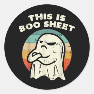 Adesivo Esta é uma folha de fantasma Boo