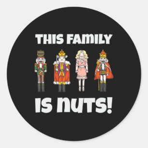 Adesivo Esta Família É Loucos Que Nutcracker Esquadrão Cor